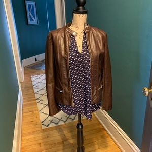 Express faux leather moto jacket small
